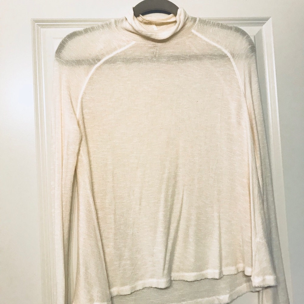 Classic white turtleneck